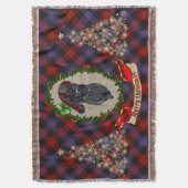 Broun Scottie Dog Christmas Decke (Vorderseite Vertikal)
