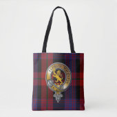 Broun Tartan & Abzeichen Tasche (Vorderseite)