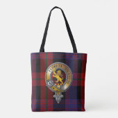 Broun Tartan & Abzeichen Tasche (Rückseite)