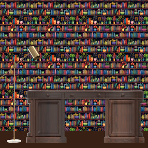 Broussard Bookshelves Tapete