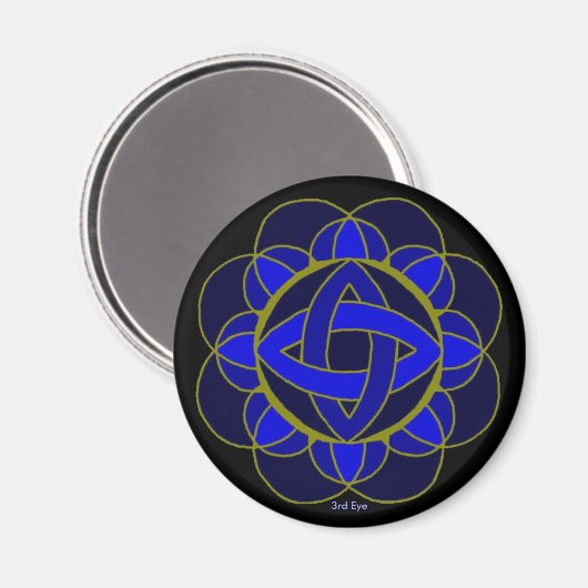 "Brow (3rd Eye) Chakra"-Magnet Magnet (Vorderseite/Rückseite)