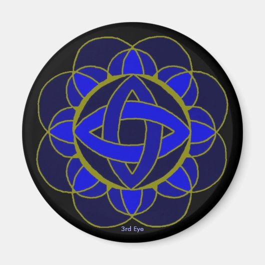 "Brow (3rd Eye) Chakra"-Magnet Magnet (Vorne)