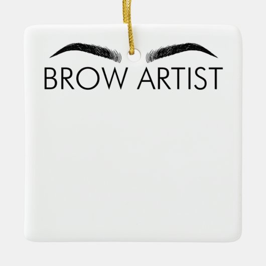 Brow Artist Brow Lounge Eyebrow Lover Br Keramikornament (Vorderseite)