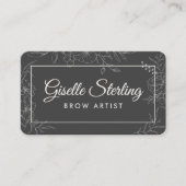Brow Artist Floral Visitenkarte (Vorderseite)