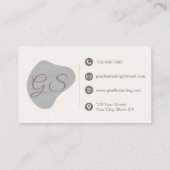 Brow Artist Iridescent Pearl Opal Abstrakt Visitenkarte (Rückseite)