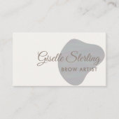 Brow Artist Iridescent Pearl Opal Abstrakt Visitenkarte (Vorderseite)