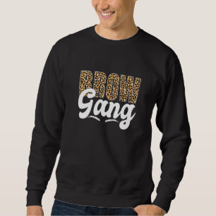 Brow Bande Brow Artist Brow Tech Leopard Brow Sweatshirt
