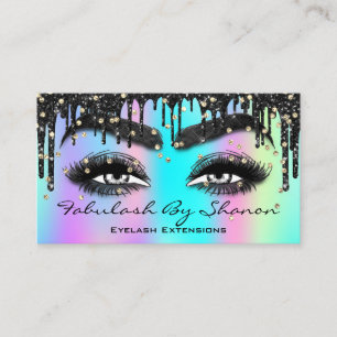Brow Eyelash Extension QRCode Microbling Holograp Visitenkarte