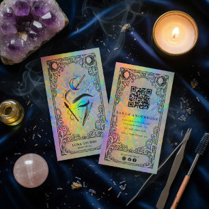 Brow-Künstlerin Holographic Beauty Salon Visitenkarte