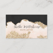 Brow-Künstlerkarte mit Knochenmikroblende nach der Visitenkarte (Vorderseite)