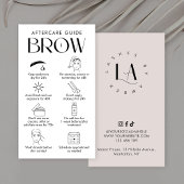 Brow Lamination Aftercare Moderne Logo-Creme Visitenkarte