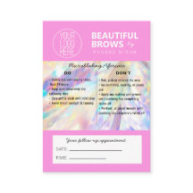 Brow Microblading Aftercare Crystal Holographic Bu