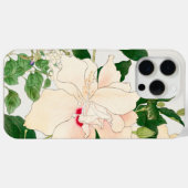 Browallia & Hibiskus Blume - Japanischer Holzblock Case-Mate iPhone Hülle (Rückseite (Horizontal))