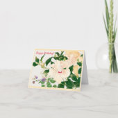 Browallia & Ibiscus Blume Karte (Vorderseite)