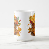 BROWBOOTE MIT HÜBSCHEN FALL AUTUMS-BLUME KAFFEETASSE (Mittel)