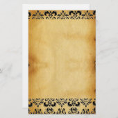 BROWER PARCHMENT DAMASK BRIEFPAPIER (Vorne/Hinten)