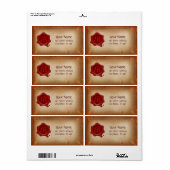 BROWER PARCHMENT UND ROT-WAX SIEGEL MONOGRAM (Vorne)