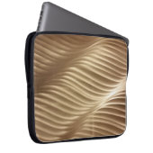 BROWER UND WEISS STRIPIERTE TEXTILE LAPTOPSCHUTZHÜLLE (Vorne Rechts)