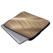 BROWER UND WEISS STRIPIERTE TEXTILE LAPTOPSCHUTZHÜLLE (Vorne Knopf)