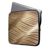 BROWER UND WEISS STRIPIERTE TEXTILE LAPTOPSCHUTZHÜLLE (Vorderseite Links)
