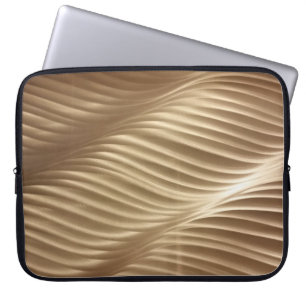 BROWER UND WEISS STRIPIERTE TEXTILE LAPTOPSCHUTZHÜLLE