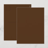 Brown #4D2A10, Krokodil Feiertagspostkarte (Vorne/Hinten)