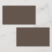 Brown #5E4E44, Leber Terminkarte (Vorne/Hinten)