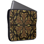 Brown Abstrakt Art Laptop Sleeve (Vorne Rechts)
