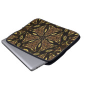Brown Abstrakt Art Laptop Sleeve (Vorne Knopf)