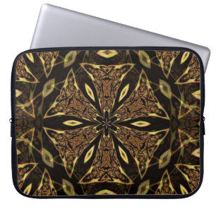 Brown Abstrakt Art Laptop Sleeve