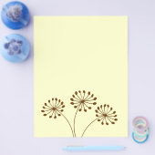 Brown Abstrakt Dandelion Floral Flyer (Einzeln)