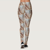 Brown Abstrakt Leggings (Rückseite)