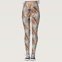 Brown Abstrakt Leggings