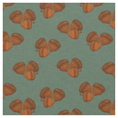 Brown Acorns Prim Fabric Stoff (Nahaufnahme)
