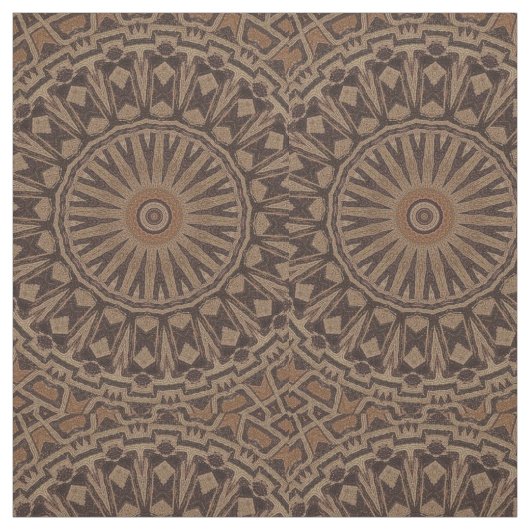 Brown Africa Mudcloth Circle Print Pattern Fabric Stoff (Muster)