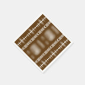 Brown African Designer Paper Napkins Serviette (Ecke)