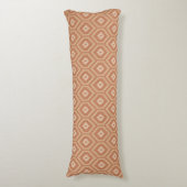 Brown African Pattern Body Pillow Seitenschläferkissen (Vorderseite Vertikal)