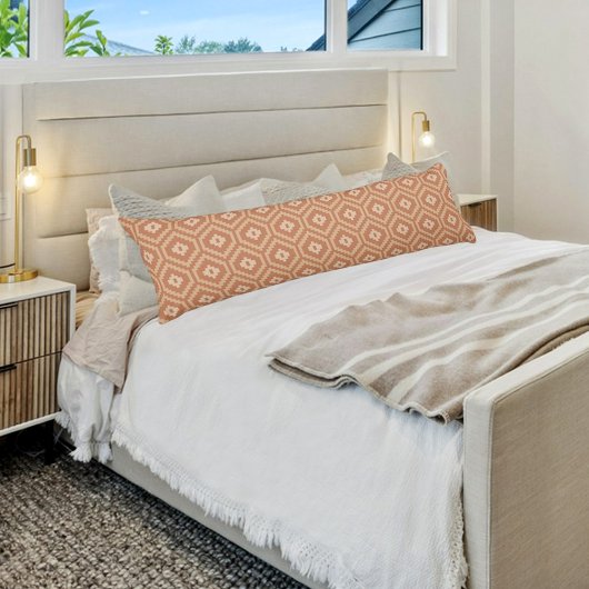 Brown African Pattern Body Pillow Seitenschläferkissen