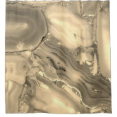 Brown Agate Duschvorhang (Vorderseite)