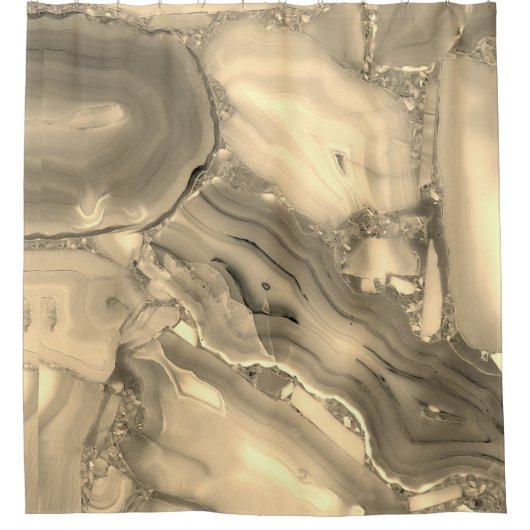 Brown Agate Duschvorhang (Vorderseite)
