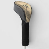 Brown Agate Initial Golf Headcover (angewinkelt)