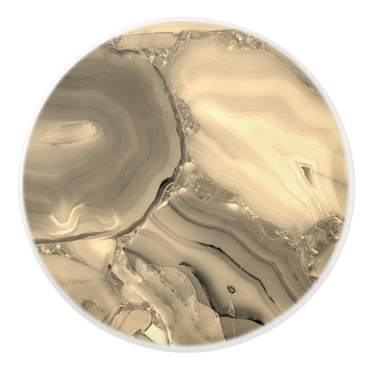 Brown Agate Keramikknauf (Vorderseite)