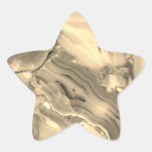 Brown Agate Stern-Aufkleber (Vorderseite)