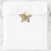 Brown Agate Stern-Aufkleber (Tasche)