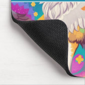 Brown Alaska Wolf Wasserfarbe Personalisiert Mousepad (Ecke)