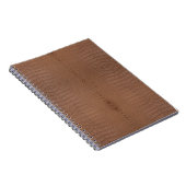 Brown Alligator Print Notizblock (Rechte Seite)