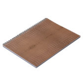 Brown Alligator Print Notizblock (Linke Seite)