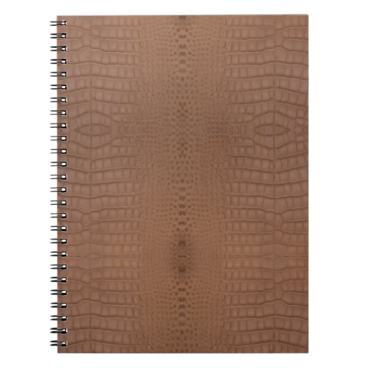 Brown Alligator Print Notizblock (Vorderseite)
