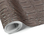 Brown Alligator Skin Print 2 Wrapping Paper Geschenkpapier (Rolleneckpunkt)