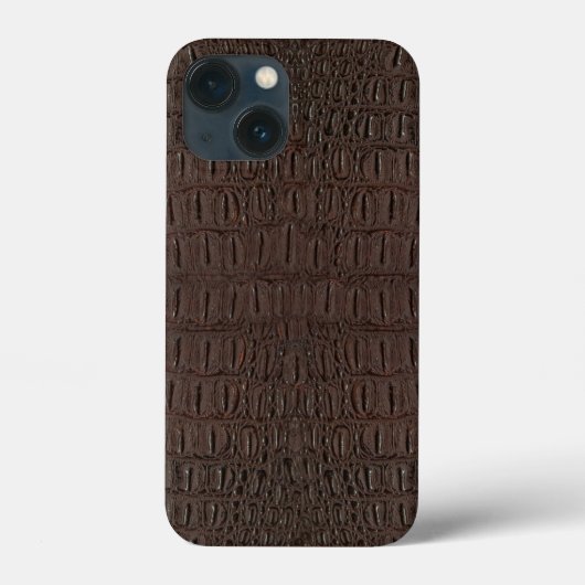 Brown Alligator Skin Print Case-Mate iPhone Hülle (Rückseite)